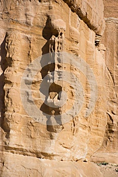 Carving on Djinn Block Petra photo