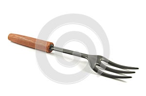 Carving fork on white