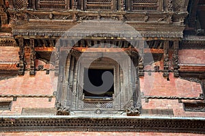 Carving of Hanuman Dhoka at Kathmandu Durbar Square Nepal