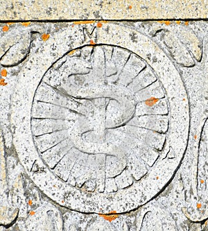 American Medical Association Caduceus Headstone photo