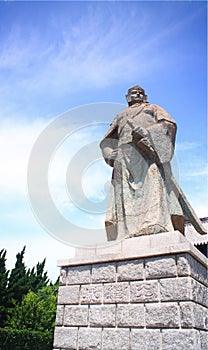 Carving in Penglai Pavilion at Yantai