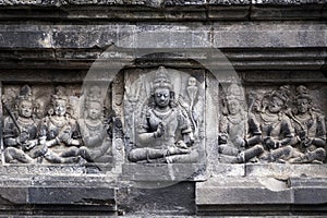 Carving Relief In Prambanan Temple, Indonesia