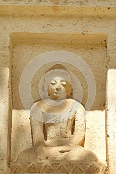 Carving on a temple in the Bagan archaeological zone