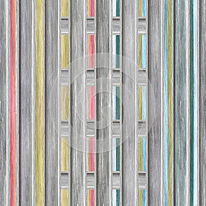 Carving vertical stripes pattern on background seamless texture, patchwork pattern, grunge texture, 3d illustration