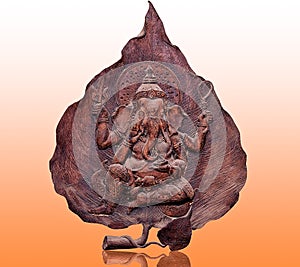 The Carving wood of ganesha