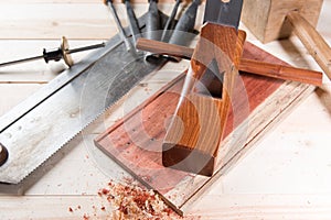 carving wood with handtools