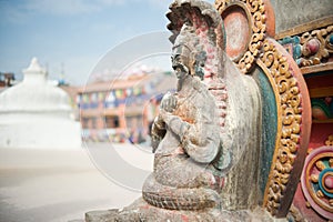 The carvings on the censer, Nepal