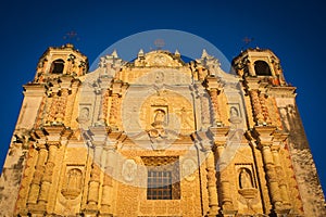 Carvings on the face of the Santo Domingo's Church in San Cristo photo