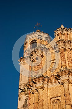 Carvings on the face of the Santo Domingo's Church in San Cristo photo