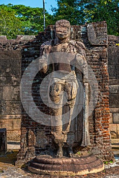 Carvings at the royal palace at Polonnaruwa, Sri Lanka