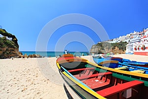 Carvoeiro on the Algarve in Portugal photo