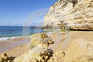 Carvoeiro beach in Portugal