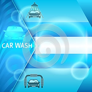 Carwash-layout-banner-presentation-washing-car