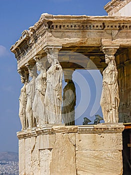 Caryatides of Erechteion, Athens, Greece
