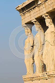 Caryatids, acropolis, athens