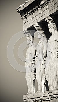 Caryatids, acropolis, athens