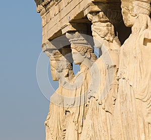 Caryatids, acropolis, athens