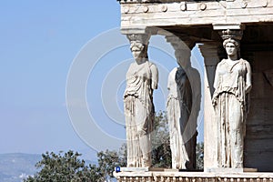 Caryatids copy space