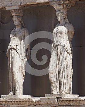 Caryatids, erechtheion temple Acropolis, Athens