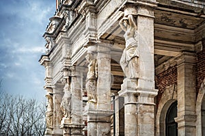 Caryatids on the facade