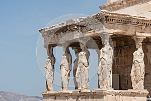 Caryatids of the Temple of Erechtheion, Acropolis of Athens, Greece