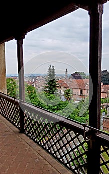 Casa Cavassa in Saluzzo town, Italy. Art and time