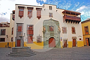 Casa de Colon or Columbus House where Columbus stayed on his way to Americas at Las Palmas de Gran Canaria, Canary Islands, Spain photo