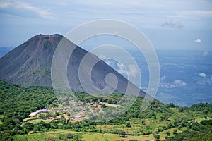 Casa De Cristal and Izalco Volcano