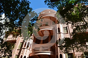 The Casa de Cultura Mario Quintana CCMQ - Mario Quintana House of Culture, originally Hotel Majestic. Porto Alegre