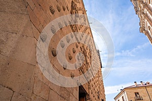 Casa de las Conchas (House of Shells) Facade - Salamanca, Spain