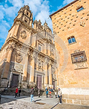 Casa de las Conchas in Salamanca, Castilla y Leon, Spain