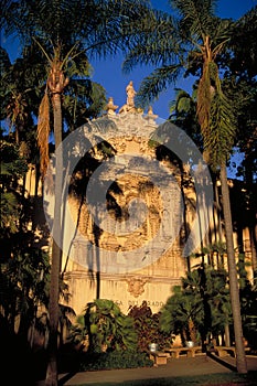 Casa Del Prado, west facade, Balboa Park, San Dieg