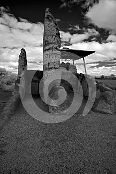 Casa Grande National Monument monochrome photo