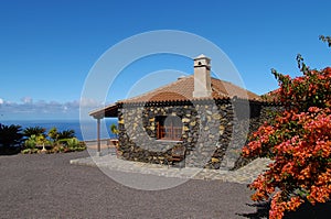 Casa Rural among the vineyard over the ocean photo