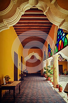 Casa Seis, restored house of 19th century merchant, Campeche, Mexico photo