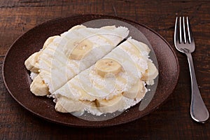 Casabe bammy, beiju, bob, biju - flatbread of cassava tapioca