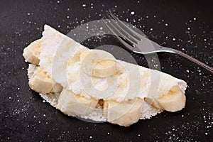 Casabe bammy, beiju, bob, biju - flatbread of cassava tapioca