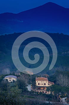 Casale Marittimo, Pisa, Tuscany - landscape, hills of Val di Cecina, Italy photo