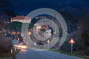 Casale Marittimo, Pisa, Tuscany - landscape, hills of Val di Cecina, Italy photo