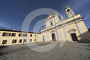 Historic church of Casaletto Lodigiano, Italy photo