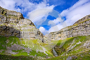 Cascada Cola de Caballo Circo de Soaso at Ordesa Valley Pyrenees photo