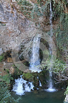 Cascada de la Cueva en Covadonga, Cangas de OnÃÂ­s, Spain