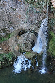 Cascada de la Cueva en Covadonga, Cangas de OnÃÂ­s, Spain