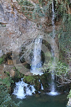 Cascada de la Cueva en Covadonga, Cangas de OnÃ­s, Spain