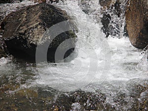 Cascada de un rio de montaÃÂ±a photo