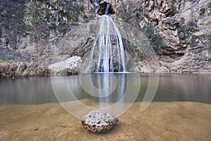 Waterfall in Loja, Granada. Spain photo