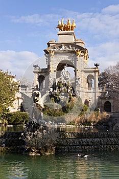 Cascada fountain in Ciutadella Park, Barcelona. photo