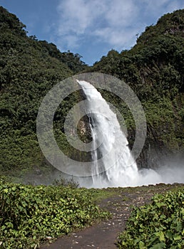 Cascada Magica waterfall,Ecuador photo