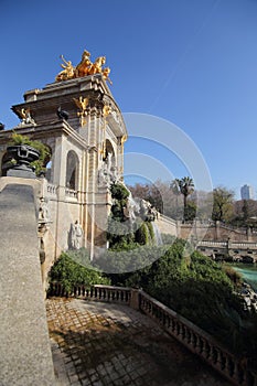 Cascada Monument, Parc dela Ciutadella, Barcelona, Spain photo