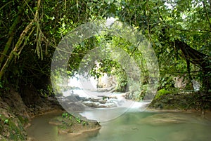 Cascadas de Agua Azul waterfalls. Agua Azul. photo